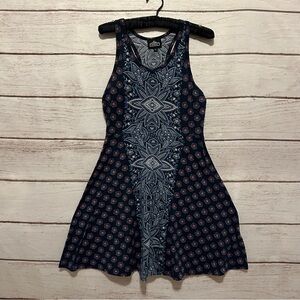 Angie Bohemian Print Summer Fit and Flare Tank Skater Lightweight Size Medium